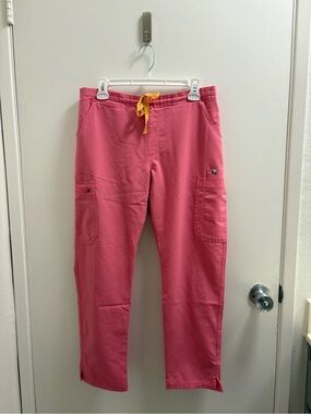 Figs - Yola Skinny Scrub Pants - Neon Pink - Medium Petite
